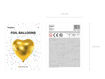 Picture of FOIL BALLOON HEART GOLD 24 INCH